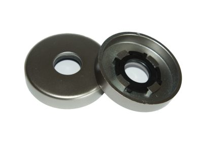 Artikel 444501 – ABS Wandanschlussrosette mit eingelegtem O-Ring, 50 mm Ø, 10 mm hoch, für Stahlbolzen 16 mm Ø